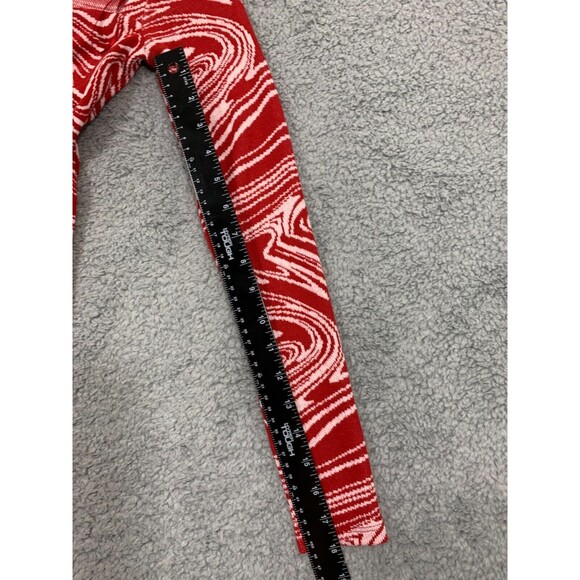 Zara Red Dress Small Jacquard Knit Sweetheart Neck Marble Swirl Conforming - Picture 11 of 14